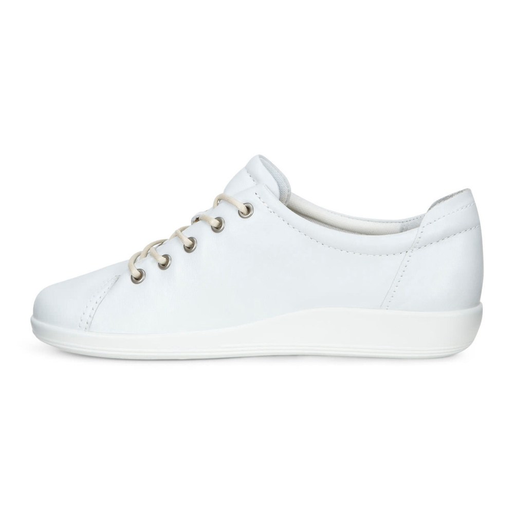 Tenis Mujer - ECCO Soft 2.0 Tie - Blancos - YOX203951